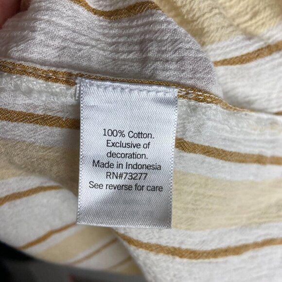 Lauren Conrad Size Large Top Peasant Milk Maid Prairie Netural Square Neck Boho - Picture 6 of 9